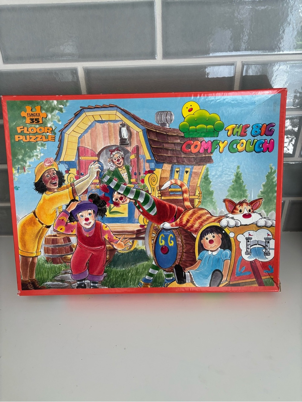 vintage 1995 The Big Comfy Couch jigsaw puzzle box by Fundex